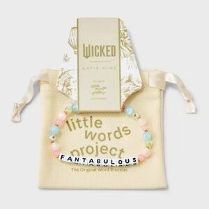 NWT Little Words Project x Wicked "Fantabulous" Beaded Bracelet Katie Kime